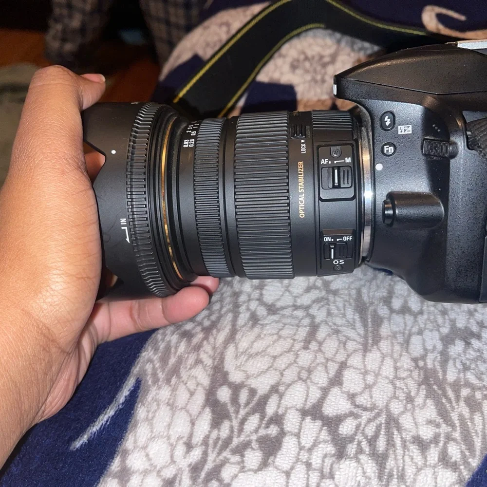 brand new camera haven’t used with brand new lens.